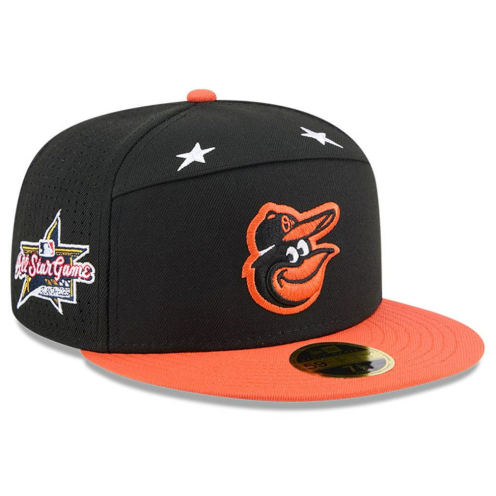 Black/Orange Baltimore Orioles New Era 2025 MLB All-Star Game Side Patch 59FIFTY Fitted Hat