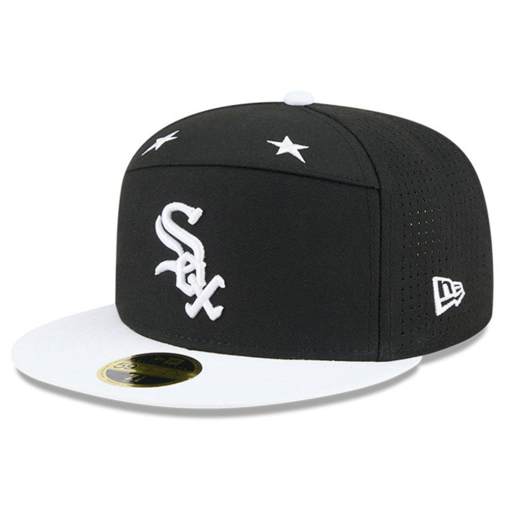 Black/White Chicago White Sox New Era 2025 MLB All-Star Game Side Patch 59FIFTY Fitted Hat