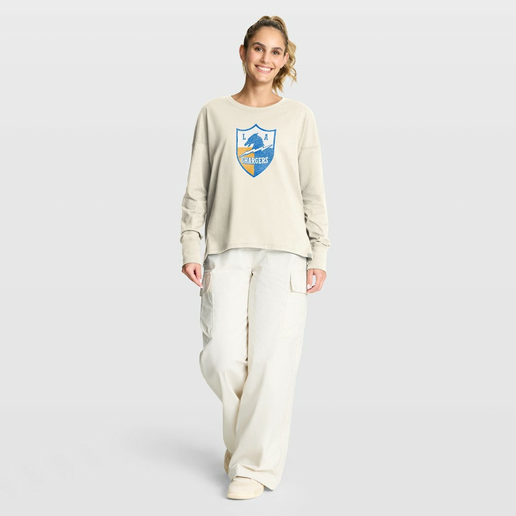 Women's Dove Legacy Long Sleeve T-Shirt - Los Angeles Chargers T-shirts