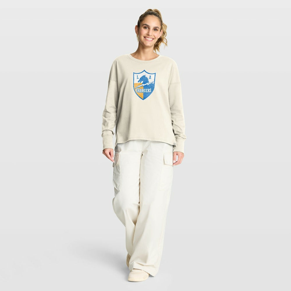 Women's Dove Legacy Long Sleeve T-Shirt - Los Angeles Chargers T-shirts