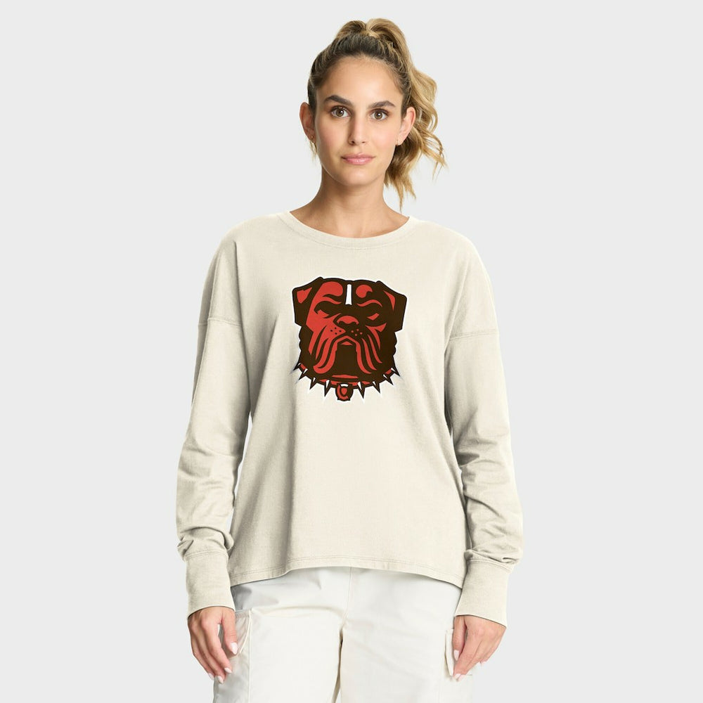 Women's Dove Legacy Long Sleeve T-Shirt - Cleveland Browns T-shirts