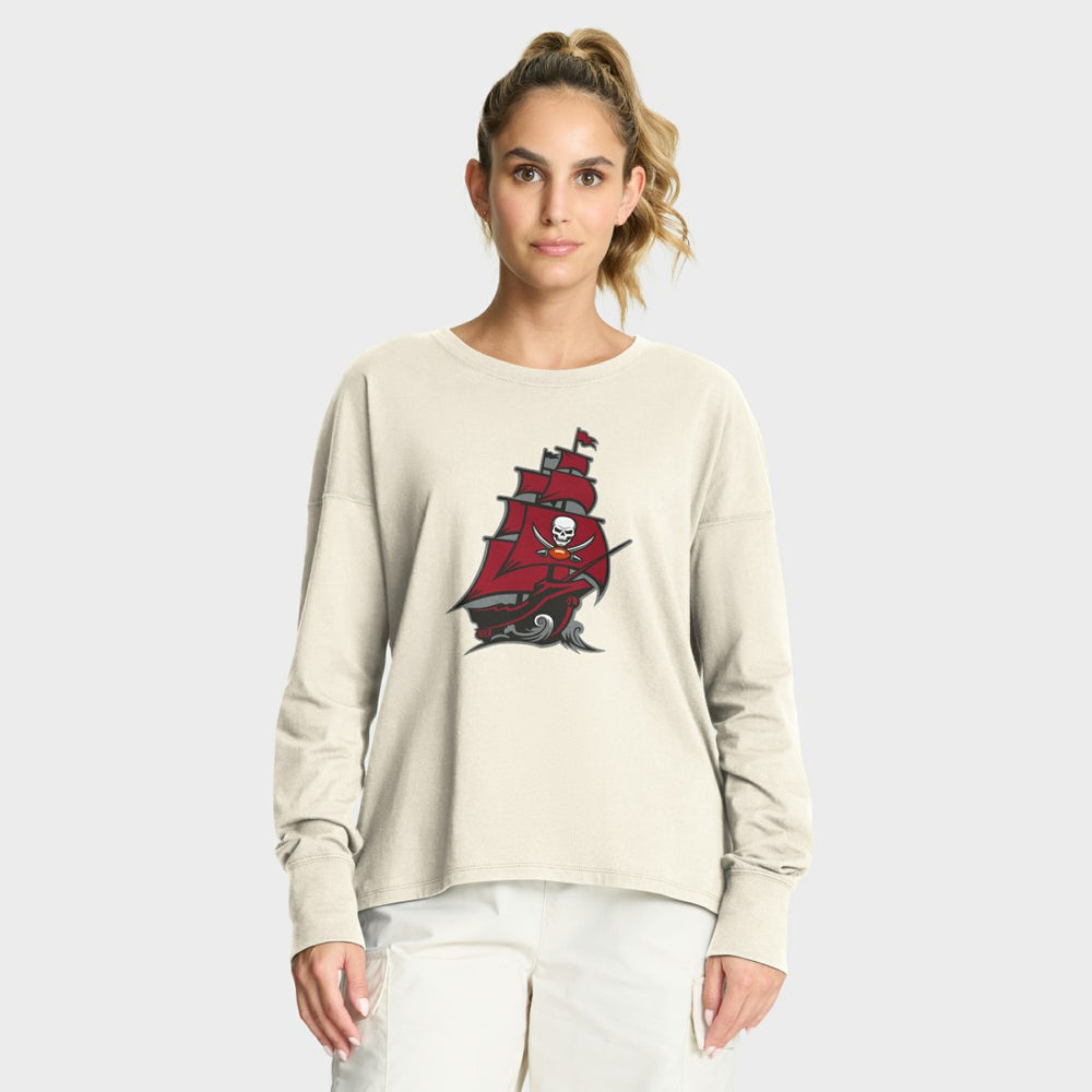 Women's Dove Legacy Long Sleeve T-Shirt - Tampa Bay Buccaneers T-shirts