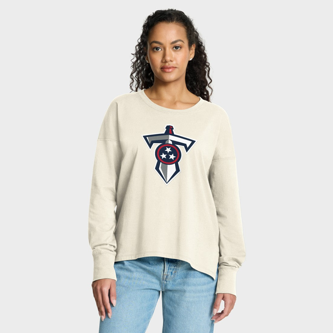 Women's Dove Legacy Long Sleeve T-Shirt - Tennessee Titans T-shirts