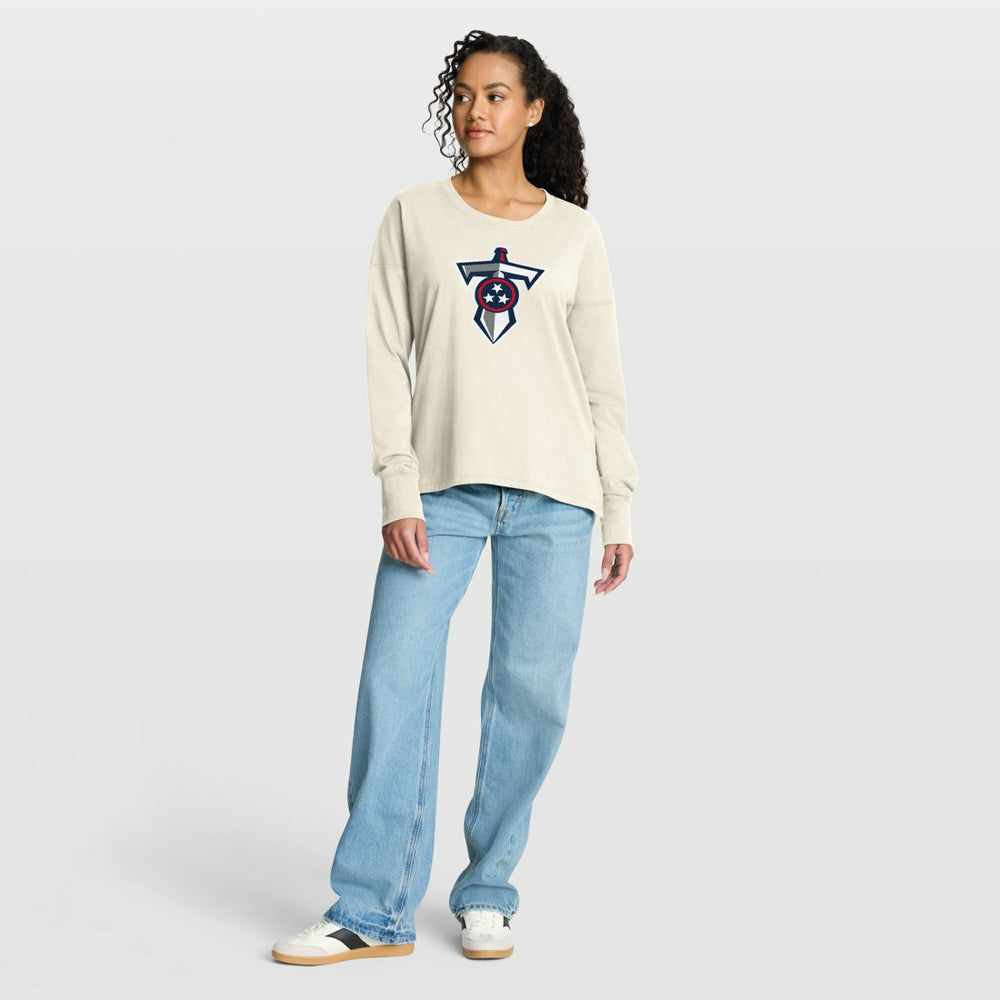 Women's Dove Legacy Long Sleeve T-Shirt - Tennessee Titans T-shirts