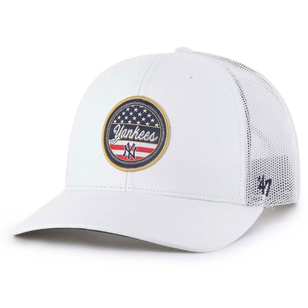 White New York Yankees '47 Homage Adjustable Trucker Hat