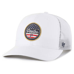 White Pittsburgh Pirates '47 Homage Adjustable Trucker Hat