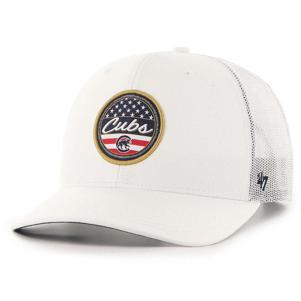 White Chicago Cubs '47 Homage Adjustable Trucker Hat