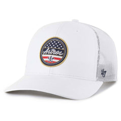White Houston Astros '47 Homage Adjustable Trucker Hat