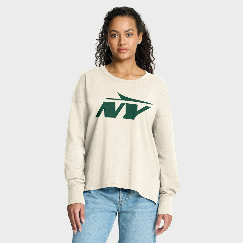 Women's Dove Legacy Long Sleeve T-Shirt - New York Jets T-shirts