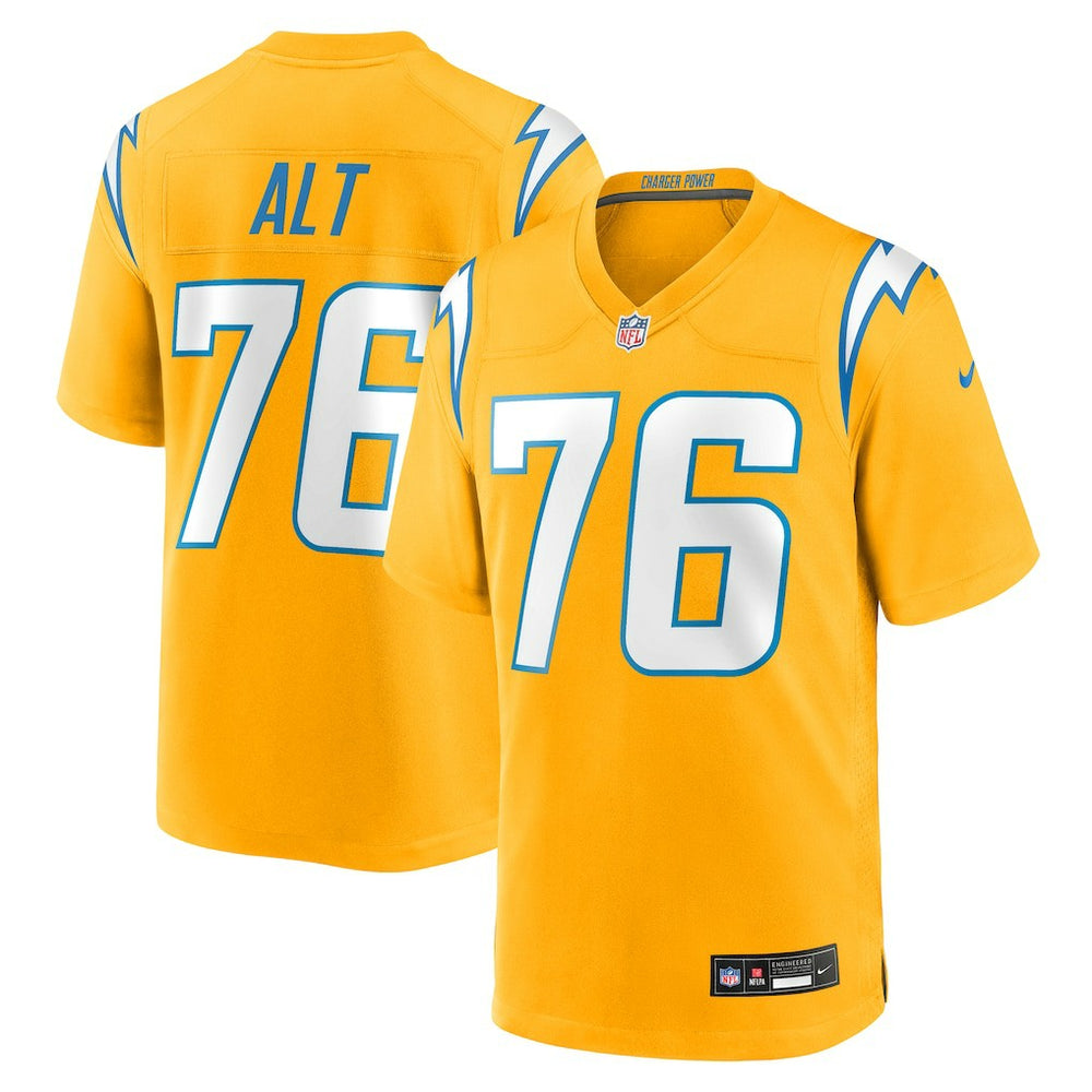 Joe Alt  Alternate Charger Power Game Player Jersey - Los Angeles Chargers Jerseys