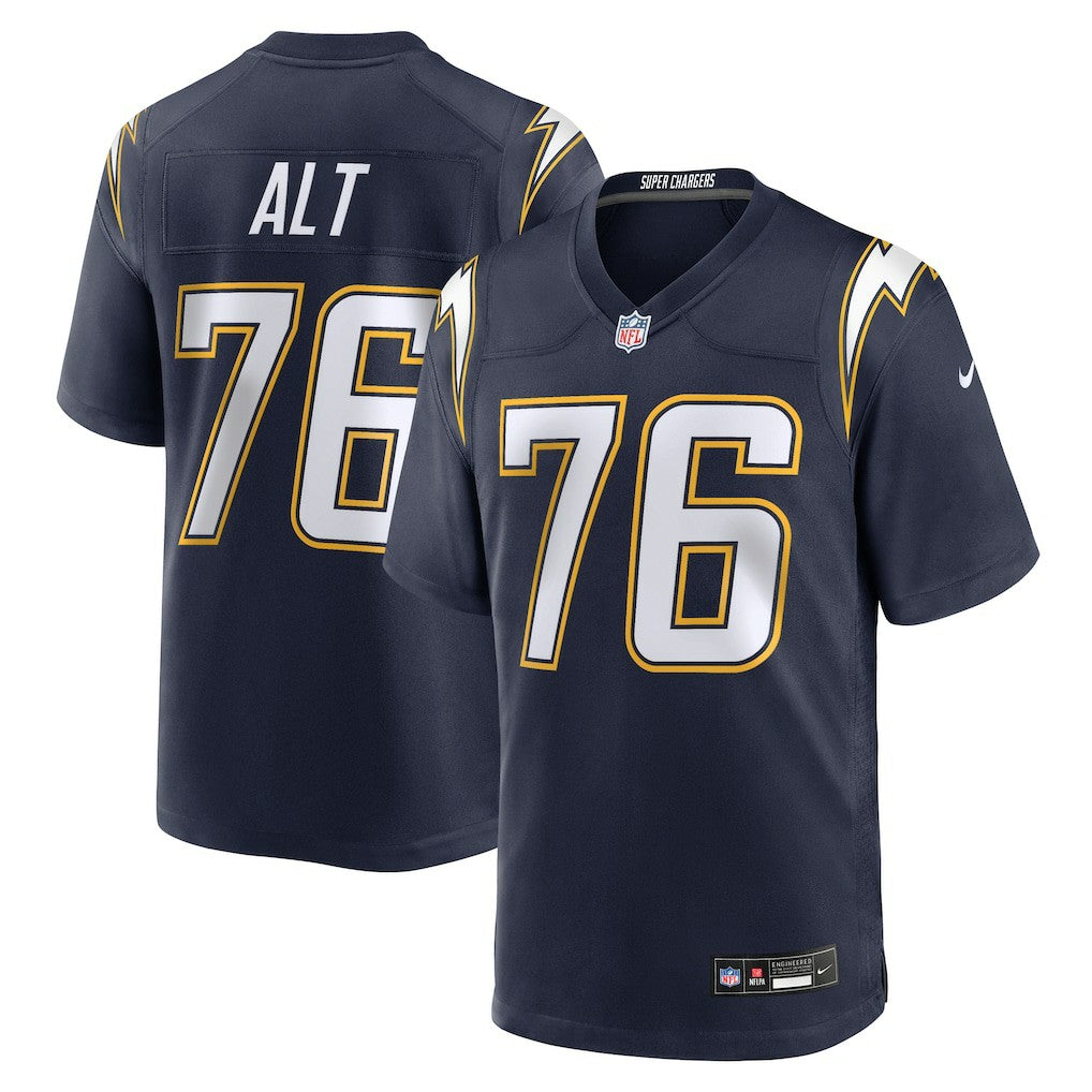 Joe Alt  Alternate Super Chargers Game Player Jersey - Los Angeles Chargers Jerseys