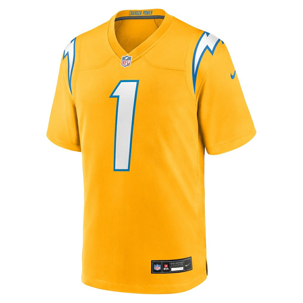 Quentin Johnston  Alternate Charger Power Game Player Jersey - Los Angeles Chargers Jerseys