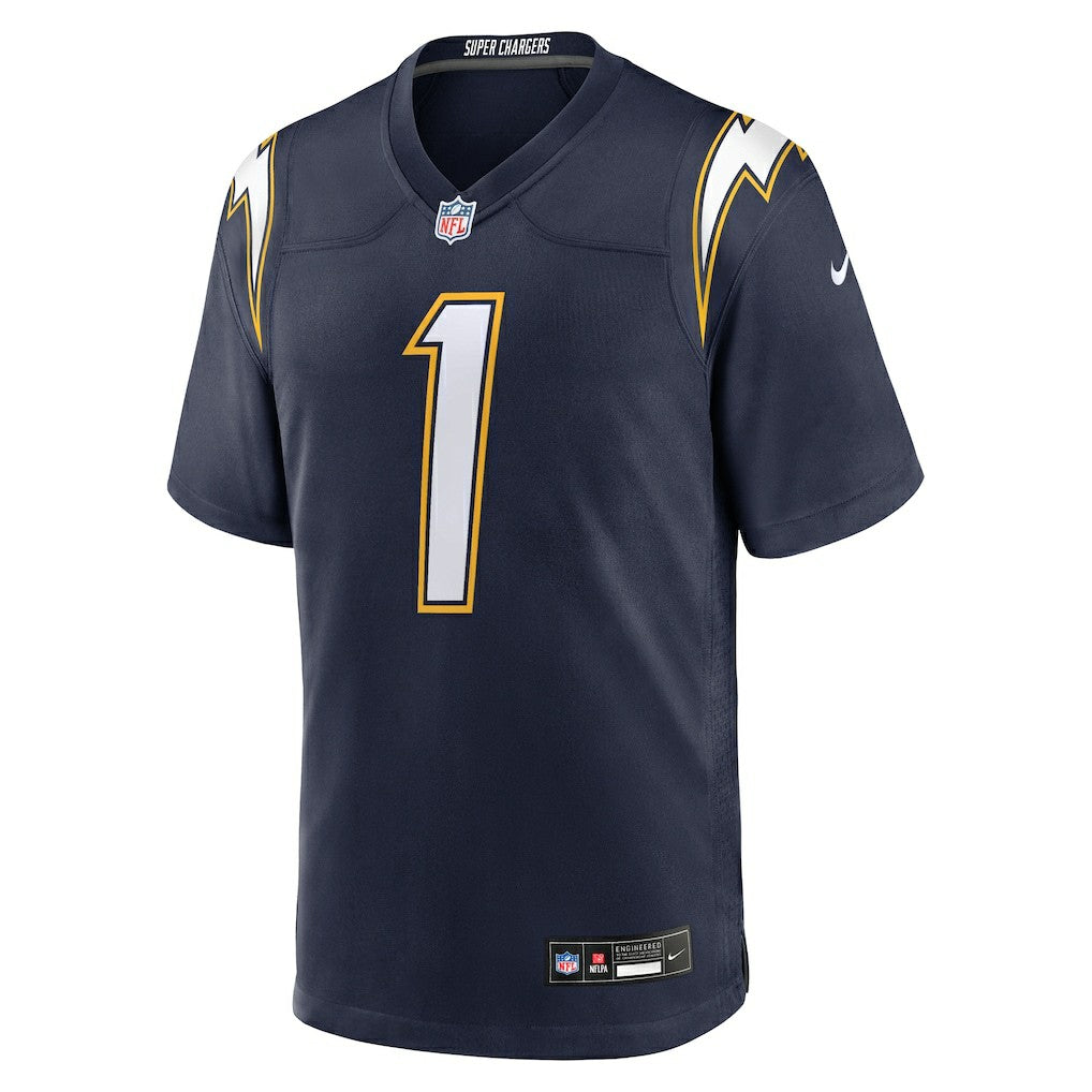 Quentin Johnston  Alternate Super Chargers Game Player Jersey - Los Angeles Chargers Jerseys