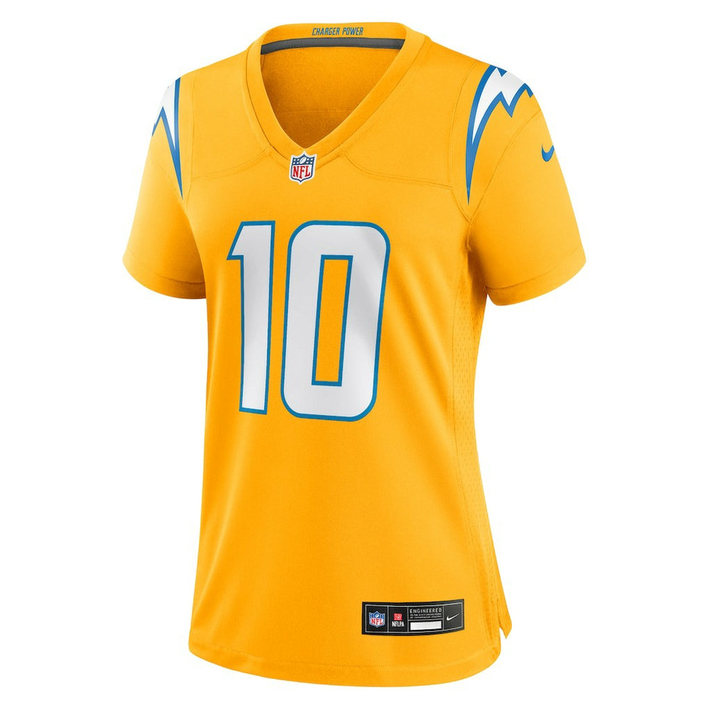Justin Herbert  Women's Alternate Charger Power Game Jersey - Los Angeles Chargers Jerseys