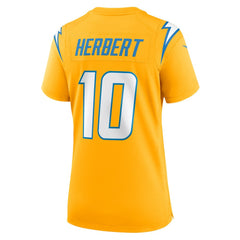Justin Herbert  Women's Alternate Charger Power Game Jersey - Los Angeles Chargers Jerseys