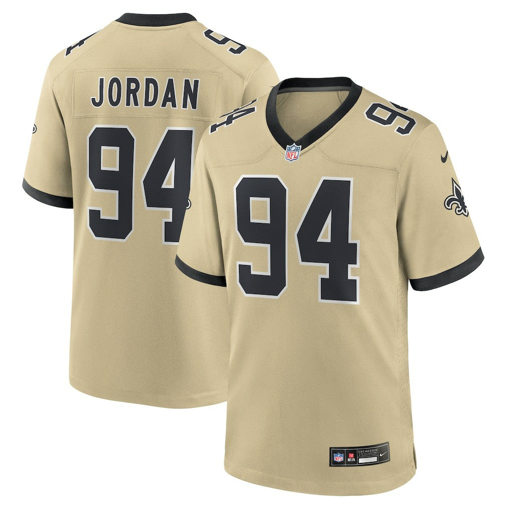 Cameron Jordan  Gameday Golds Alternate Game Player Jersey - New Orleans Saints Jerseys