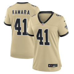 Alvin Kamara  Women's Gameday Golds Alternate Game Player Jersey - New Orleans Saints Jerseys