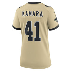 Alvin Kamara  Women's Gameday Golds Alternate Game Player Jersey - New Orleans Saints Jerseys