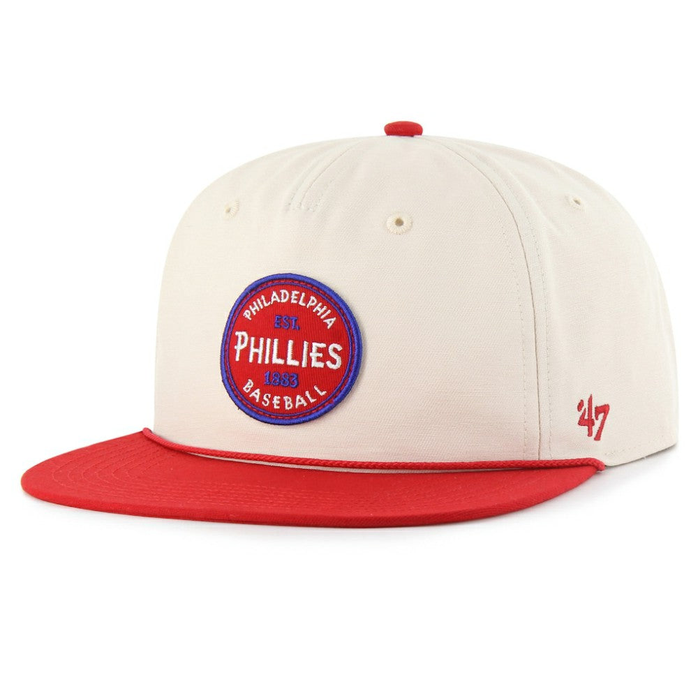 Natural Philadelphia Phillies '47 Payson Captain Snapback Hat