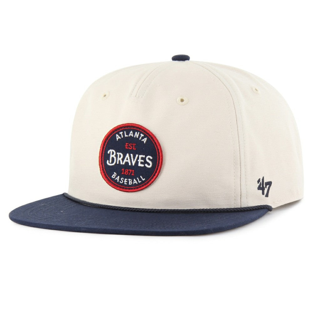 Natural Atlanta Braves '47 Payson Captain Adjustable Hat