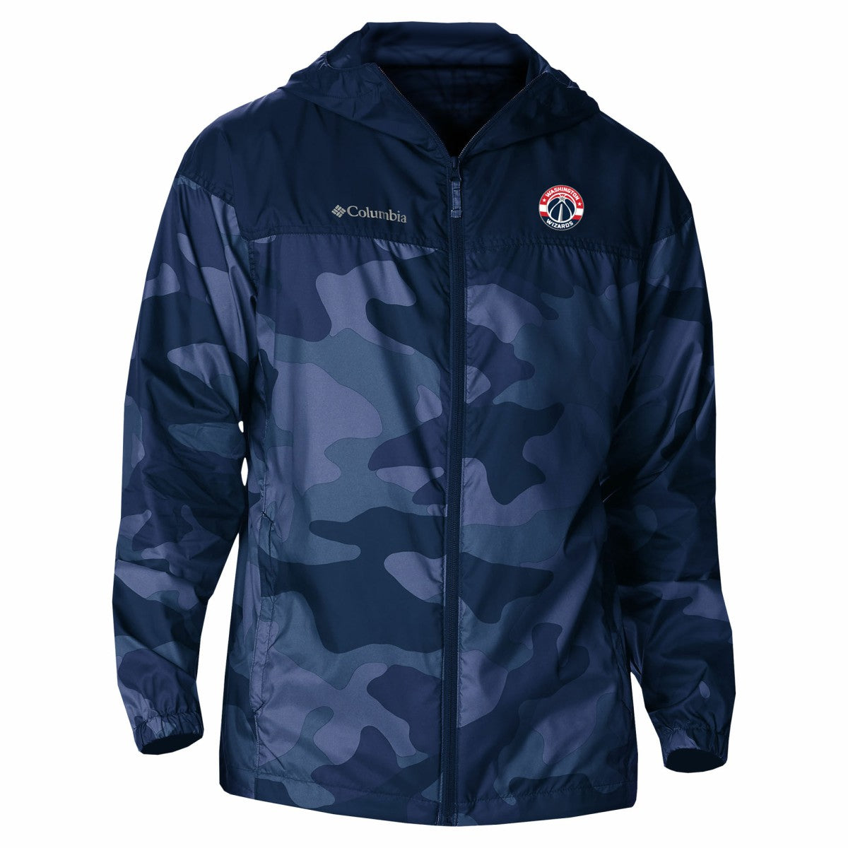 Columbia Washington Wizards Camo Flash Challenger Windbreaker Full-Zip Jacket