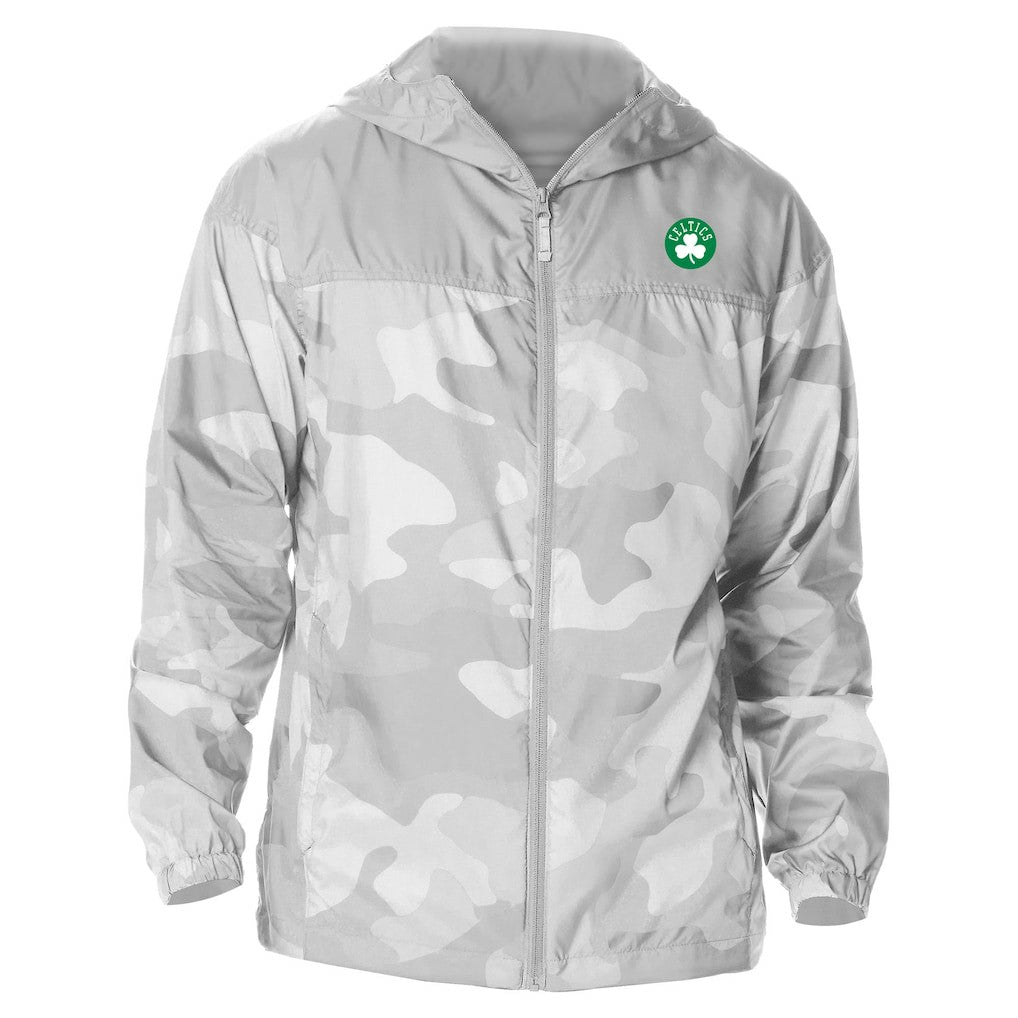 Columbia Boston Celtics Camo Flash Challenger Windbreaker Full-Zip Jacket