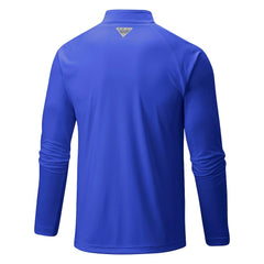 Columbia Detroit Pistons Terminal Tackle Raglan Omni-Shade Quarter-Zip Jacket sale