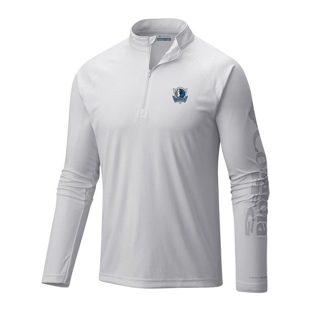Columbia Dallas Mavericks Terminal Tackle Raglan Omni-Shade Quarter-Zip Jacket sale