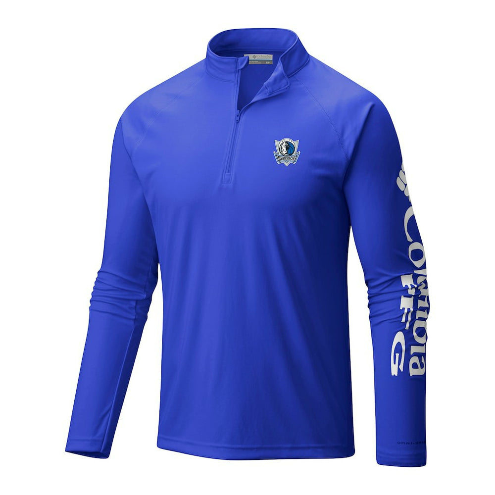 Columbia Dallas Mavericks Terminal Tackle Raglan Omni-Shade Quarter-Zip Jacket sale