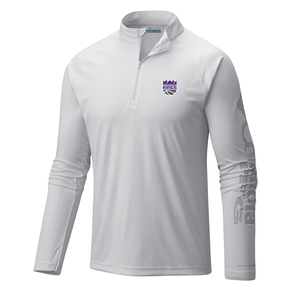 Columbia Sacramento Kings Terminal Tackle Raglan Omni-Shade Quarter-Zip Jacket