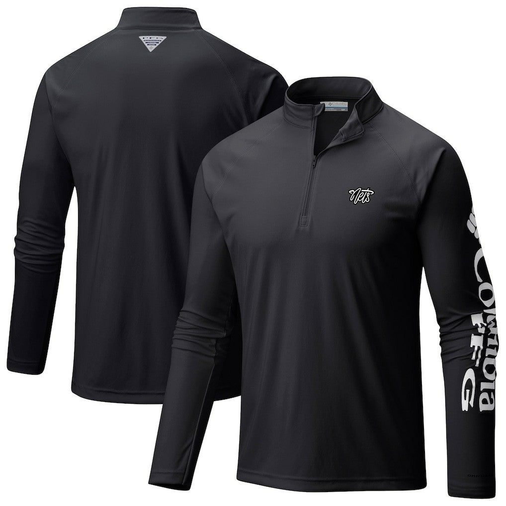 Columbia Brooklyn Nets Terminal Tackle Raglan Omni-Shade Quarter-Zip Jacket