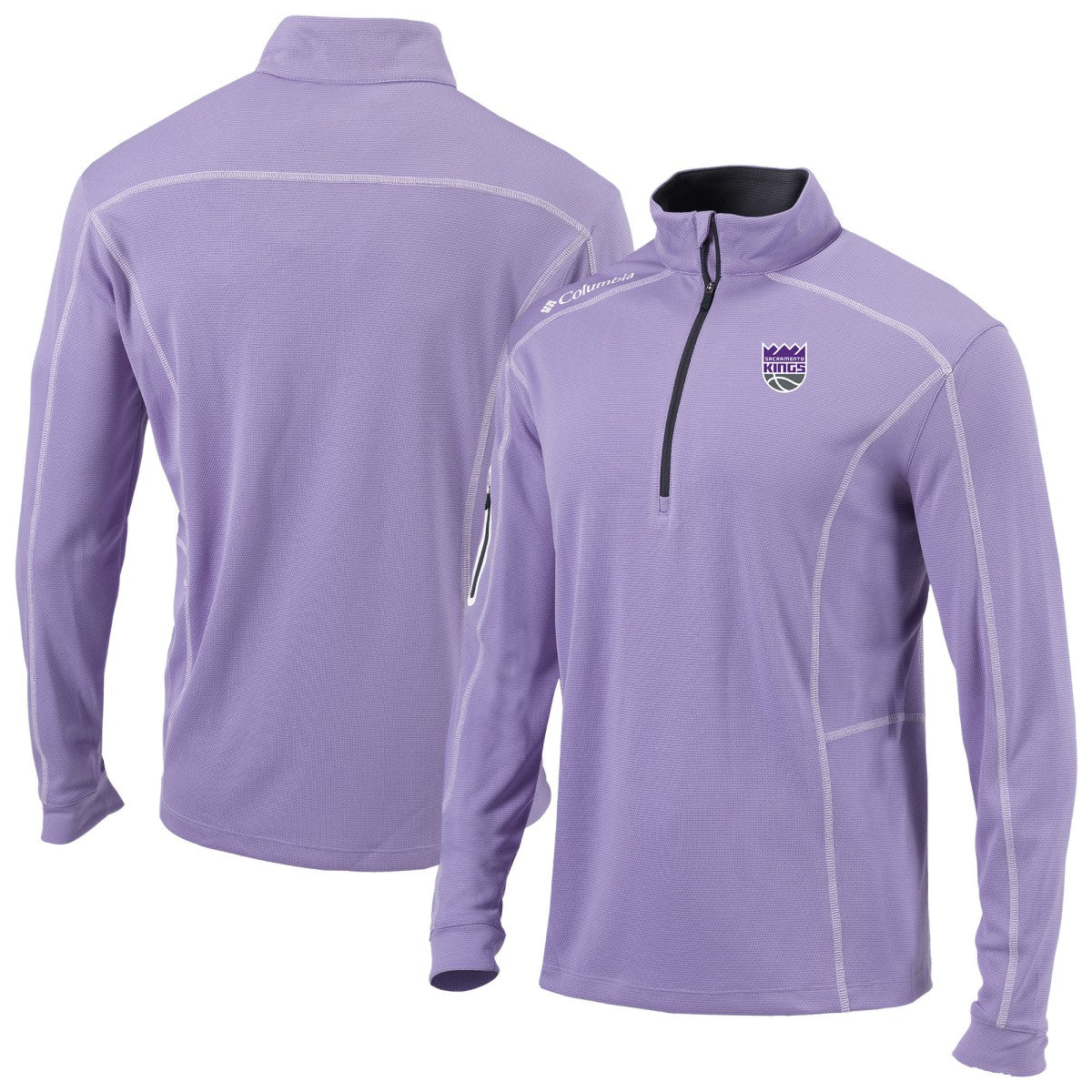 Columbia Sacramento Kings Omni-Wick Shotgun Quarter-Zip Pullover
