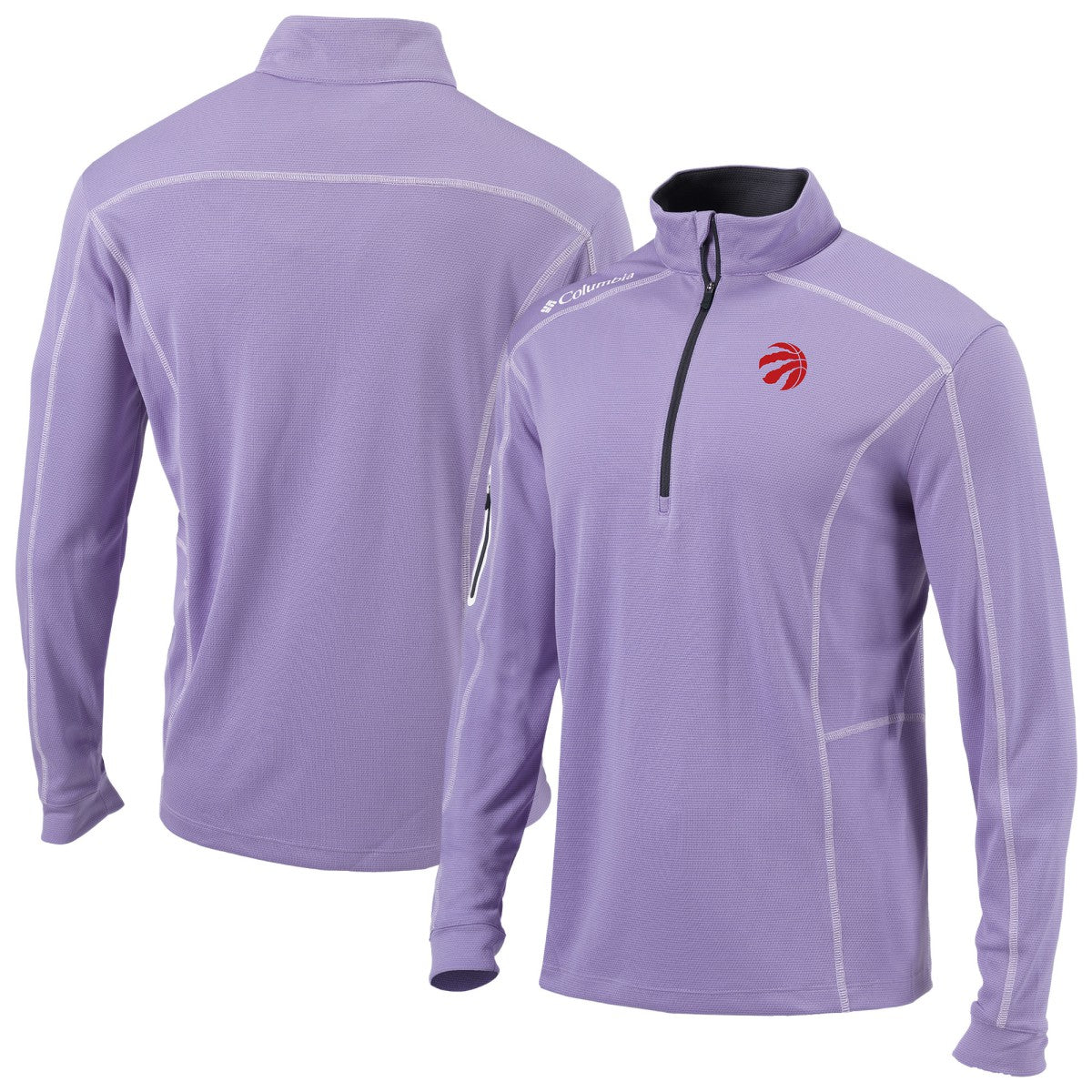 Columbia Toronto Raptors Omni-Wick Shotgun Quarter-Zip Pullover