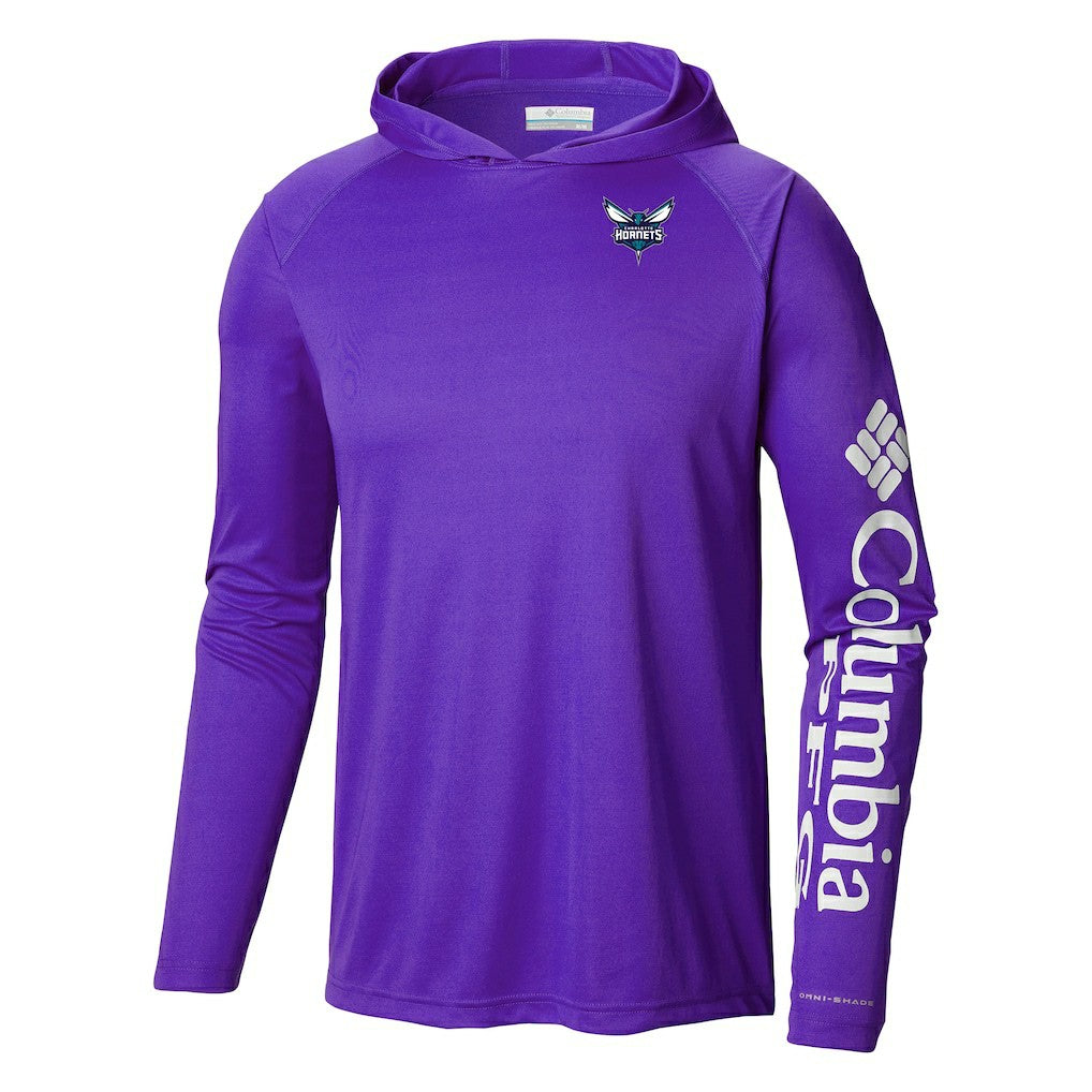 Columbia Charlotte Hornets Terminal Tackle Long Sleeve Hoodie T-Shirt