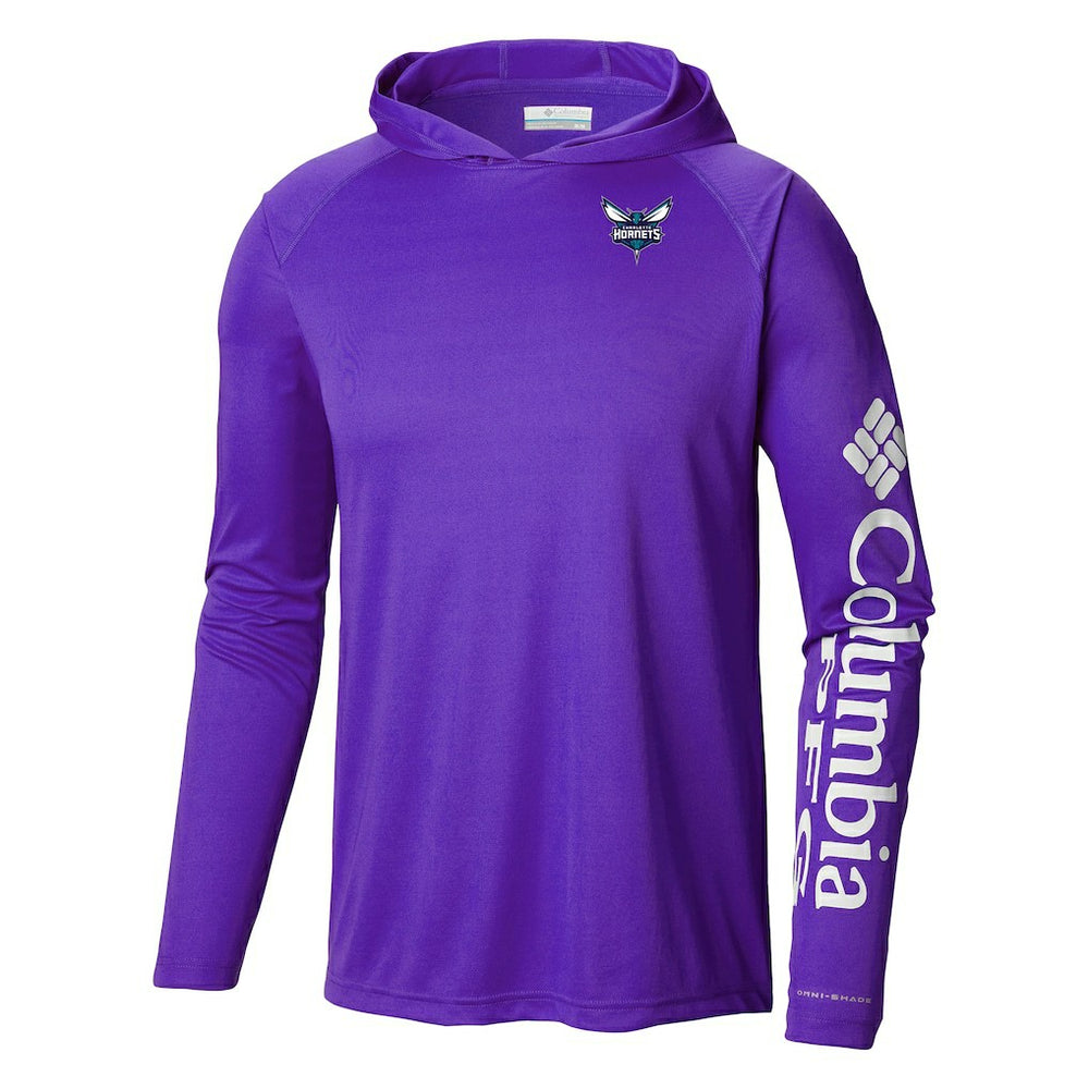 Columbia Charlotte Hornets Terminal Tackle Long Sleeve Hoodie T-Shirt
