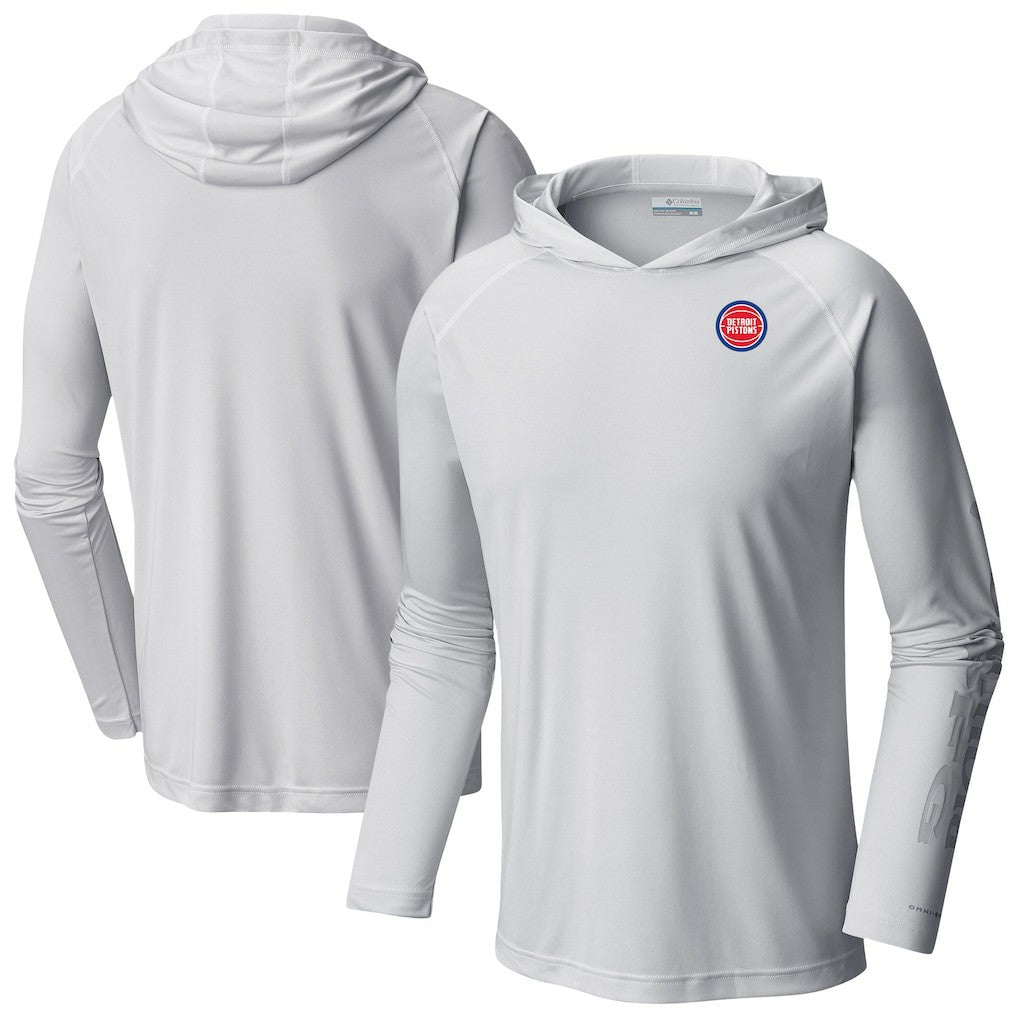 Columbia Detroit Pistons Terminal Tackle Long Sleeve Hoodie T-Shirt sale