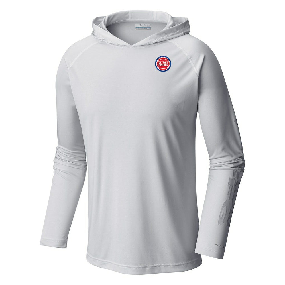 Columbia Detroit Pistons Terminal Tackle Long Sleeve Hoodie T-Shirt sale