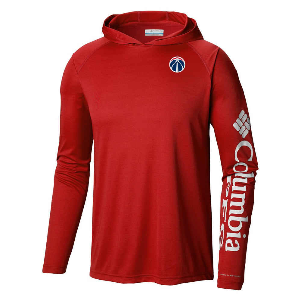 Columbia Washington Wizards Terminal Tackle Long Sleeve Hoodie T-Shirt