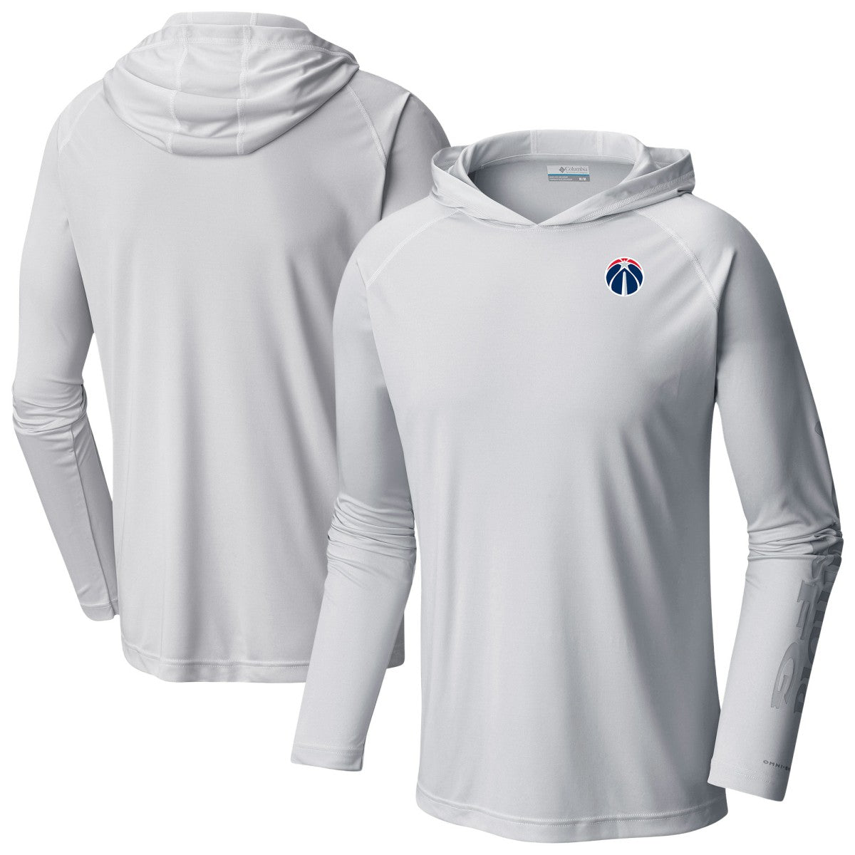 Columbia Washington Wizards Terminal Tackle Long Sleeve Hoodie T-Shirt