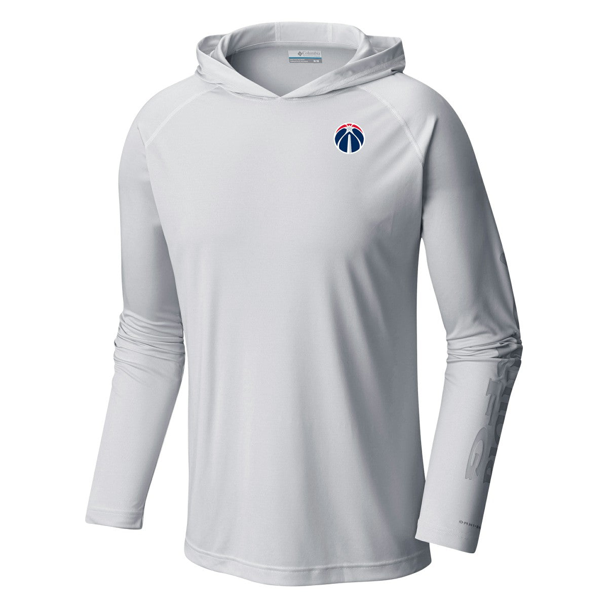 Columbia Washington Wizards Terminal Tackle Long Sleeve Hoodie T-Shirt