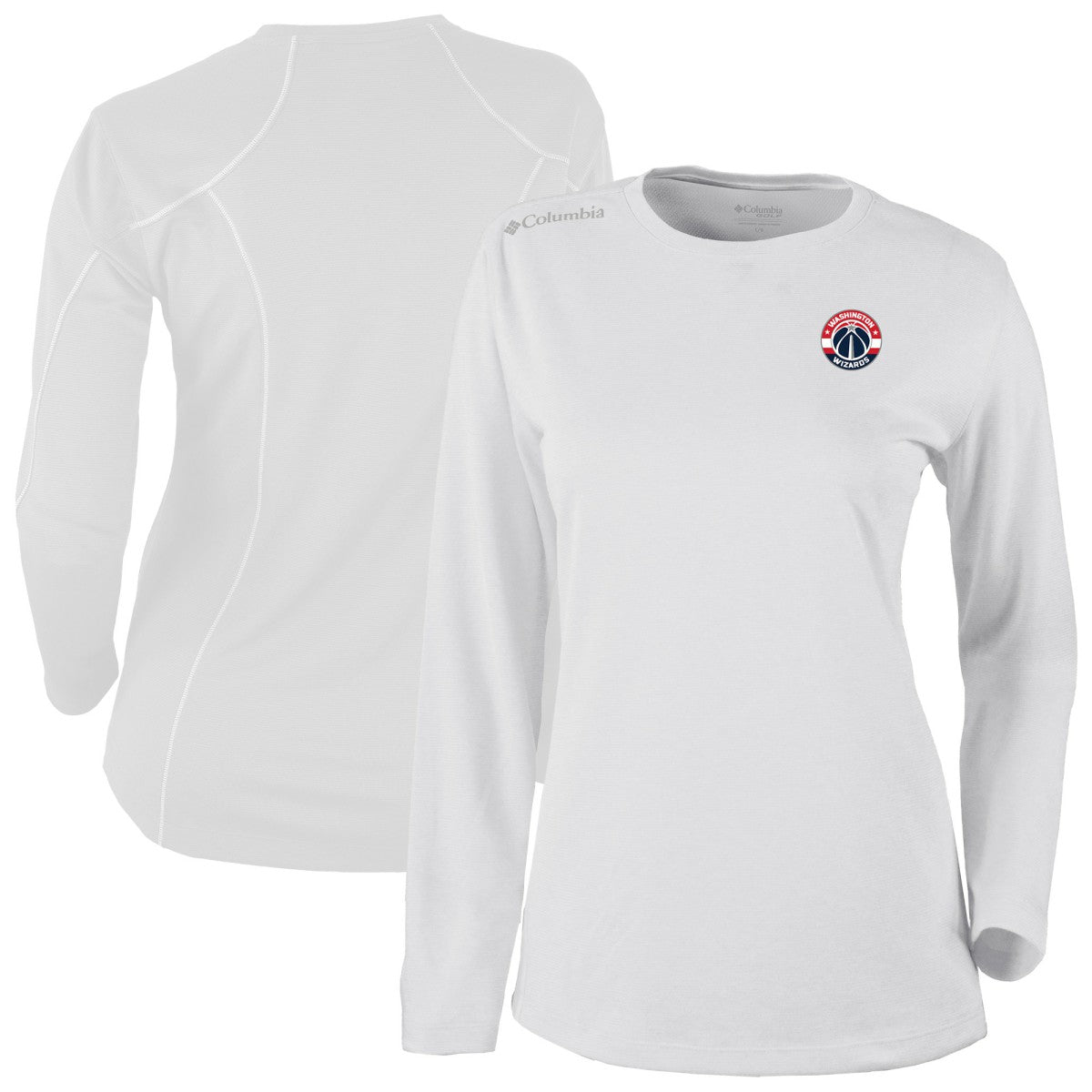 Columbia Washington Wizards Women's Omni-Wick Shotgun Pullover Top