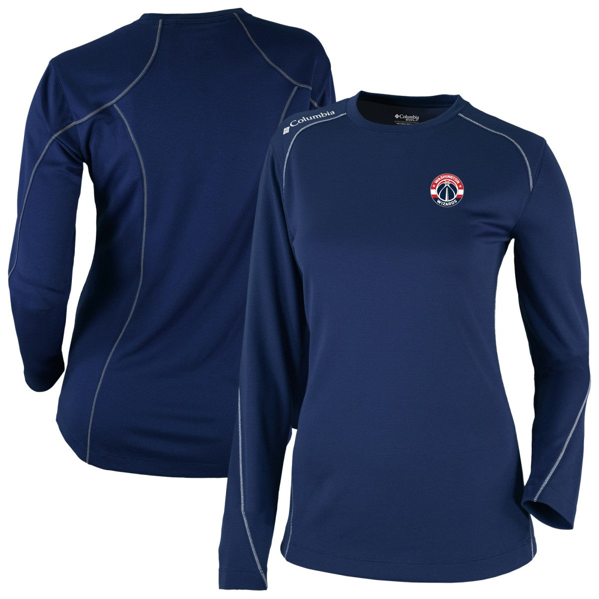 Columbia Washington Wizards Women's Omni-Wick Shotgun Pullover Top
