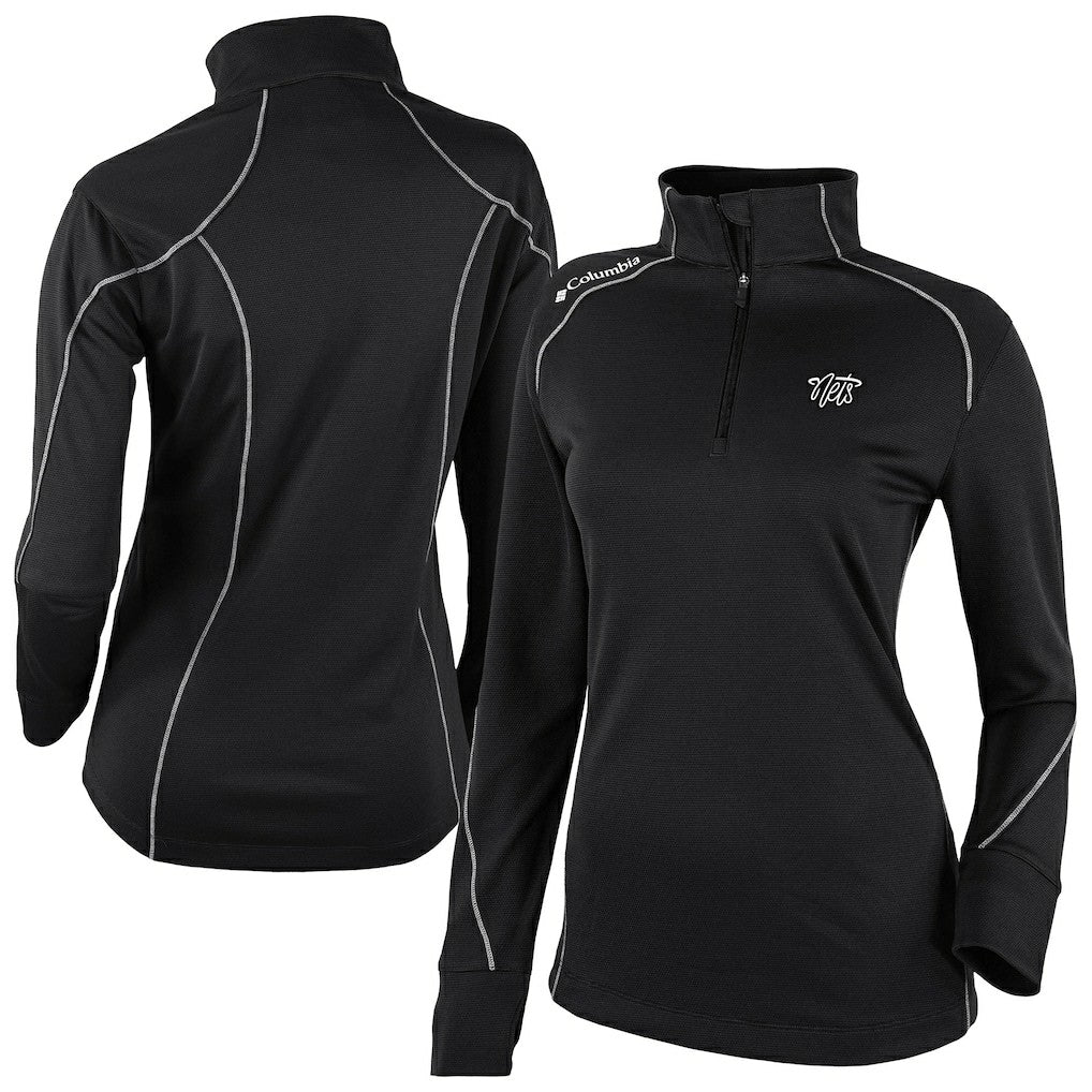 Columbia Brooklyn Nets Women's Omni-Wick Shotgun 2.0 Quarter-Zip Pullover Top