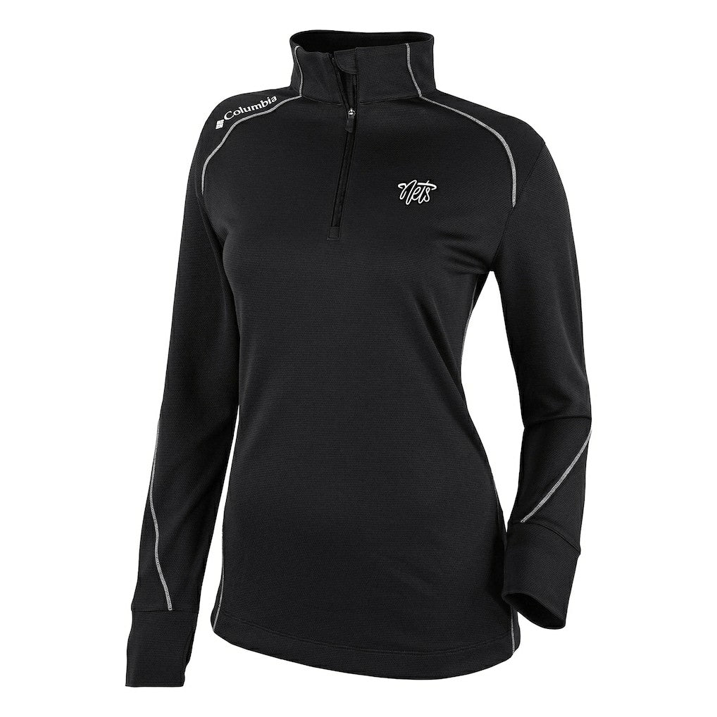 Columbia Brooklyn Nets Women's Omni-Wick Shotgun 2.0 Quarter-Zip Pullover Top