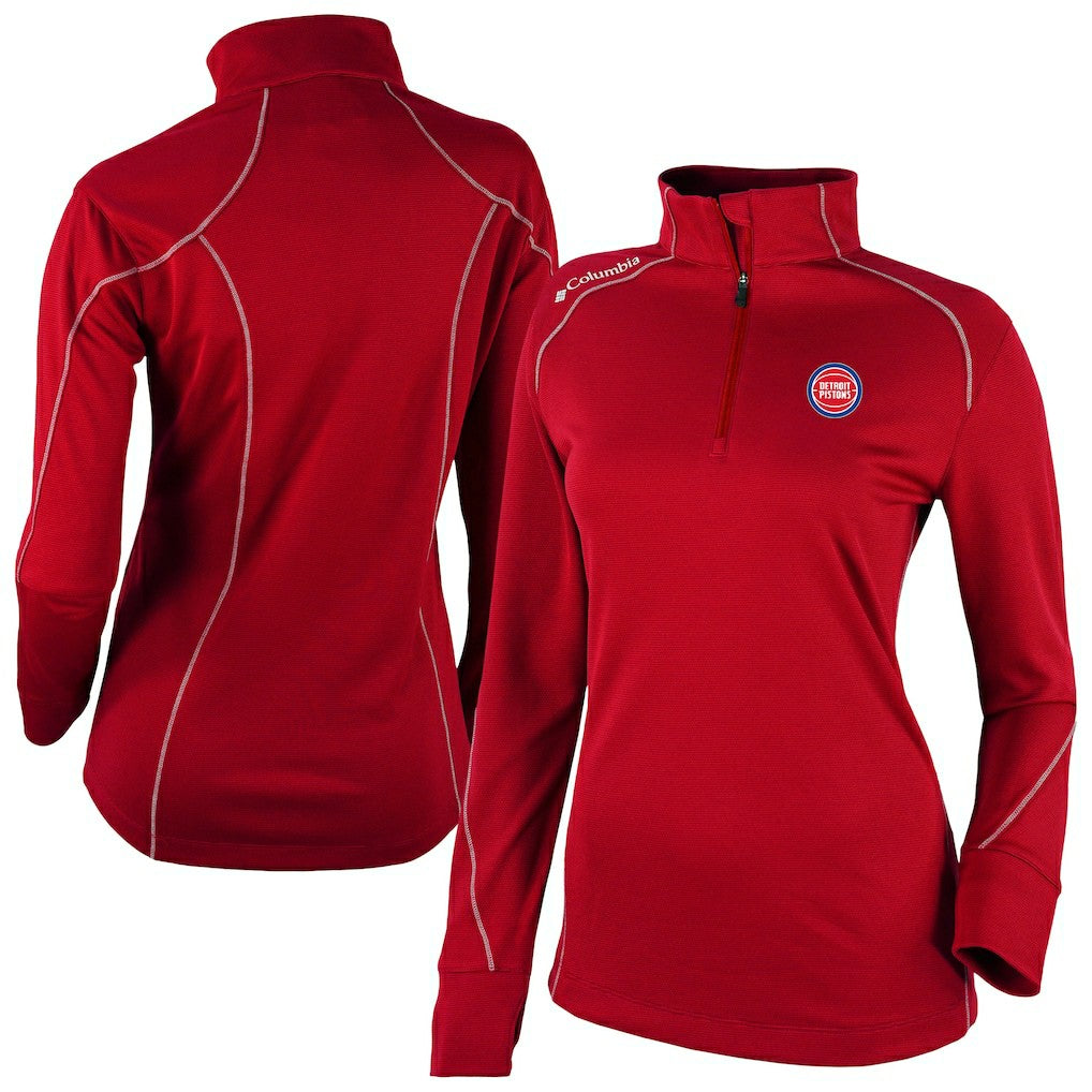 Columbia Detroit Pistons Women's Omni-Wick Shotgun 2.0 Quarter-Zip Pullover Top sale