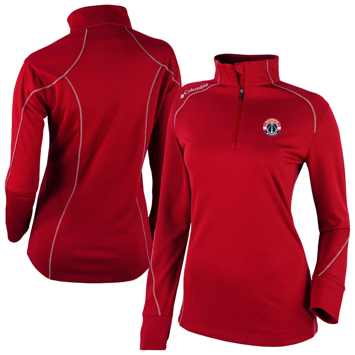 Columbia Washington Wizards Women's Omni-Wick Shotgun 2.0 Quarter-Zip Pullover Top