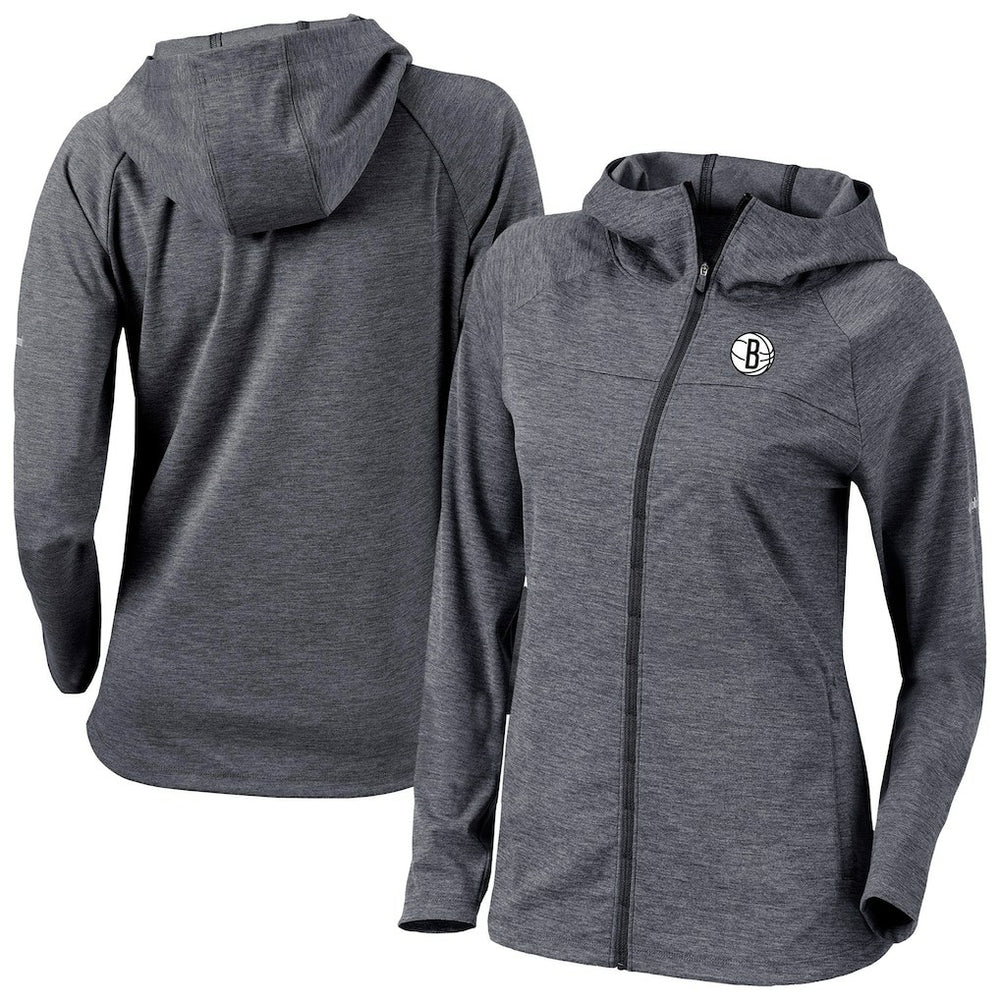 Columbia Brooklyn Nets Women's Omni-Wick Half Shot Full-Zip Hooded Jacket