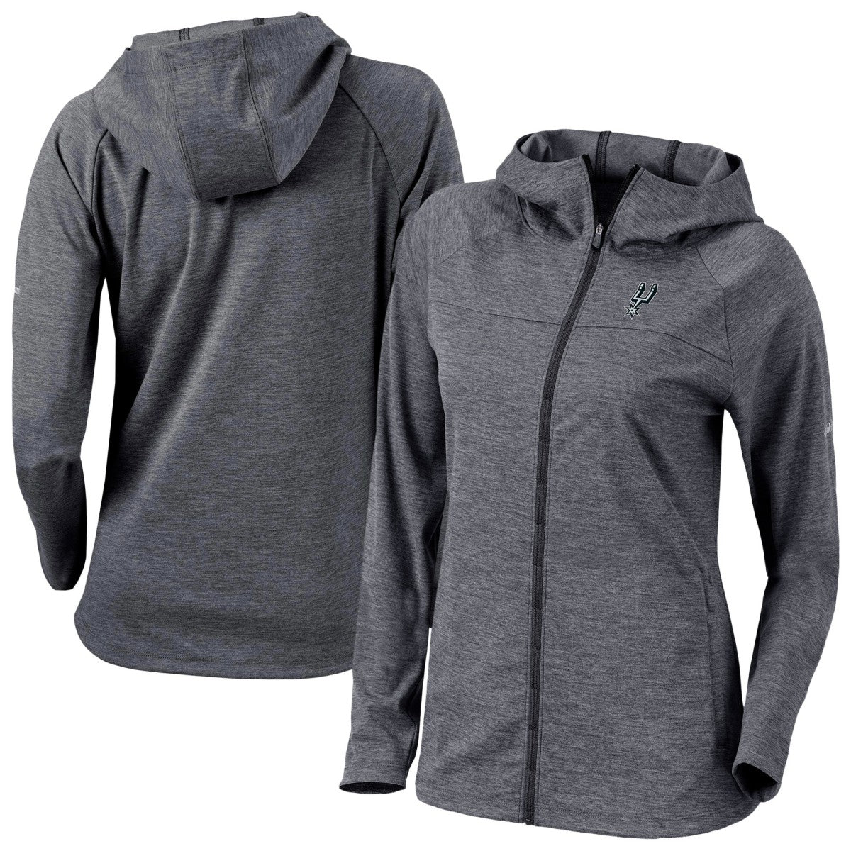 Columbia San Antonio Spurs Women's Omni-Wick Half Shot Full-Zip Hooded Jacket