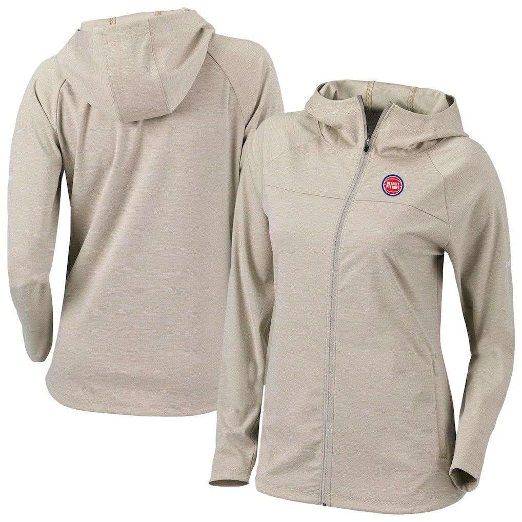 Columbia Detroit Pistons Women's Omni-Wick Half Shot Full-Zip Hooded Jacket sale