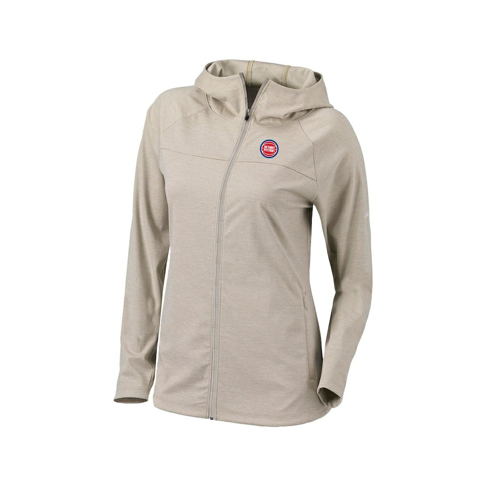 Columbia Detroit Pistons Women's Omni-Wick Half Shot Full-Zip Hooded Jacket sale